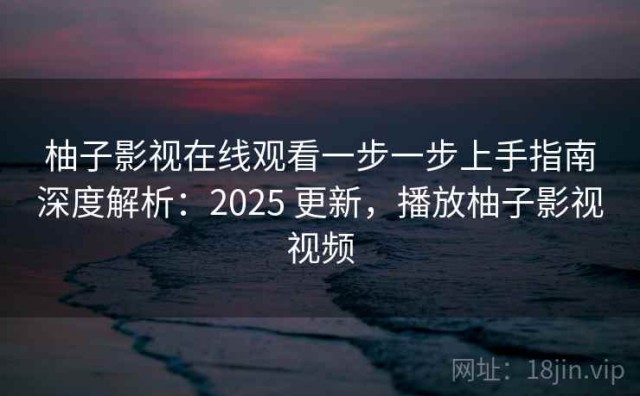 柚子影视在线观看一步一步上手指南深度解析：2025 更新，播放柚子影视视频