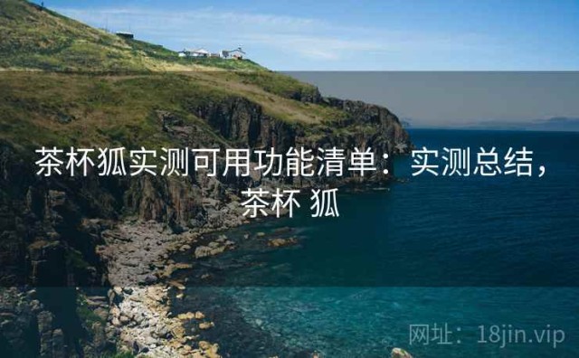 茶杯狐实测可用功能清单：实测总结，茶杯 狐