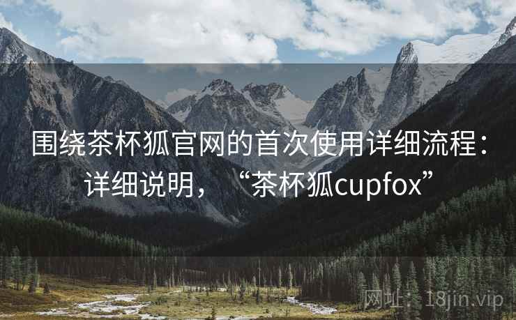 围绕茶杯狐官网的首次使用详细流程：详细说明，“茶杯狐cupfox”